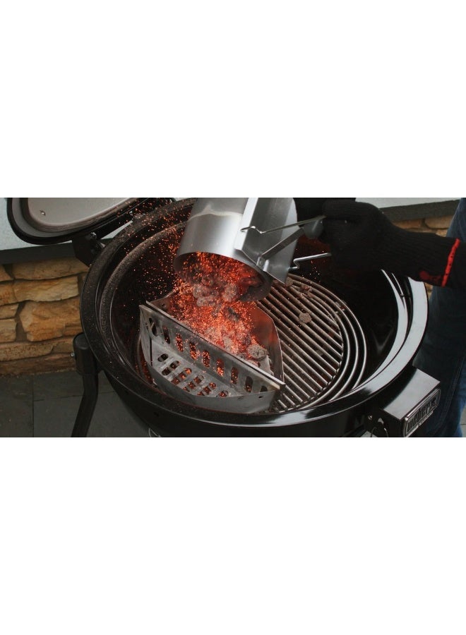 Weber Chimney BBQ Fire Starter Small |  20.5 x 14.5 x 26.5 cm | Lights the charcoal evenly and in less than 5 mins | Premium Grilling accessory - Image 3