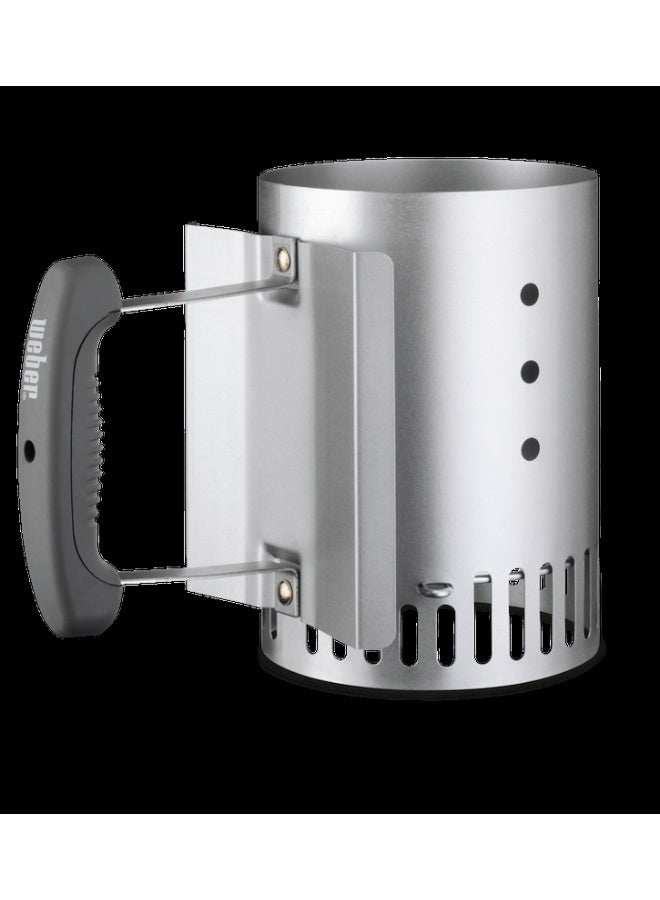 Weber Chimney BBQ Fire Starter Small |  20.5 x 14.5 x 26.5 cm | Lights the charcoal evenly and in less than 5 mins | Premium Grilling accessory - Image 1