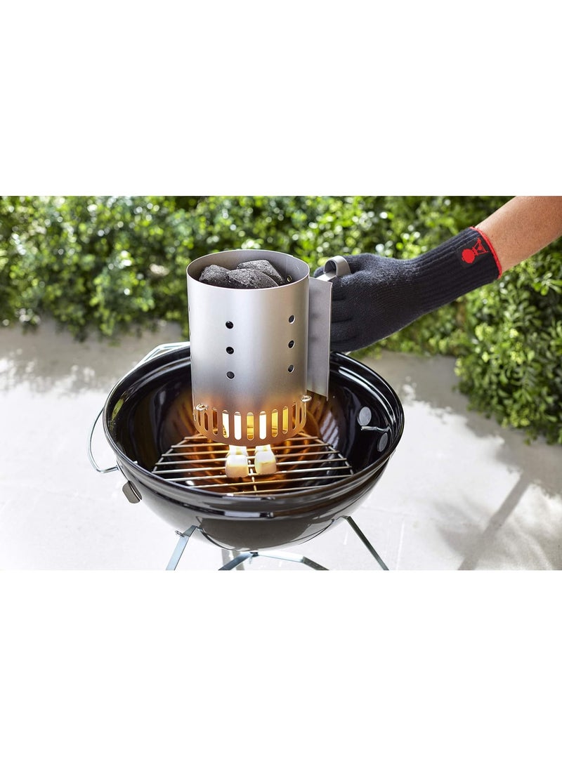 Weber Chimney BBQ Fire Starter Small |  20.5 x 14.5 x 26.5 cm | Lights the charcoal evenly and in less than 5 mins | Premium Grilling accessory - Image 3
