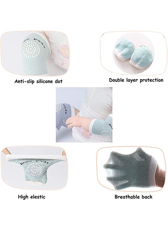 JCB CHIC Baby Leg Sleeves for Crawling，Baby Knee Pads for Crawling Anti-Slip Leg Warmers for Boys and Girls 5 Pairs Kids Kneepads and Elbow Pads Comfortable Protective Gear for Toddlers(random color) - Image 4
