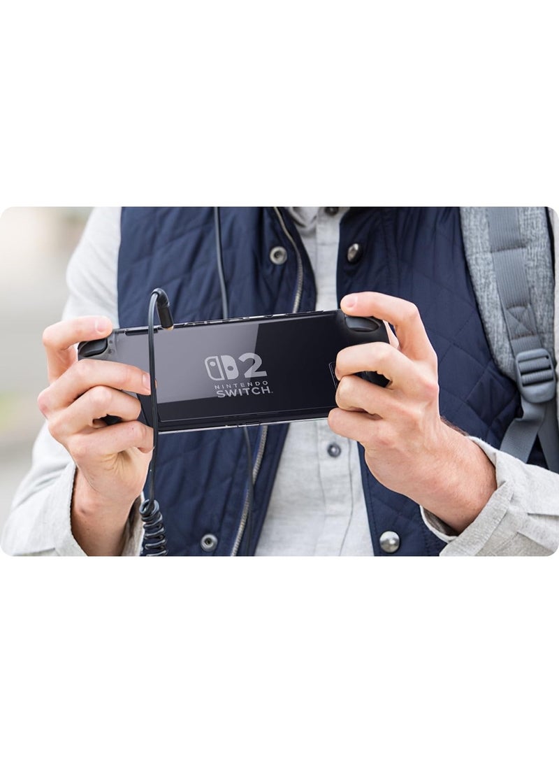 ANYOGRO Anyong Compatible with Nintendo Switch 2 Case (2025) Clear, Dockable TPU Grip Soft Shell Shockproof Anti-Scratch Design and Easy Snap-On Installation Protective Cover for Switch 2 7.9 Inch Crystal Tranparant - Image 5