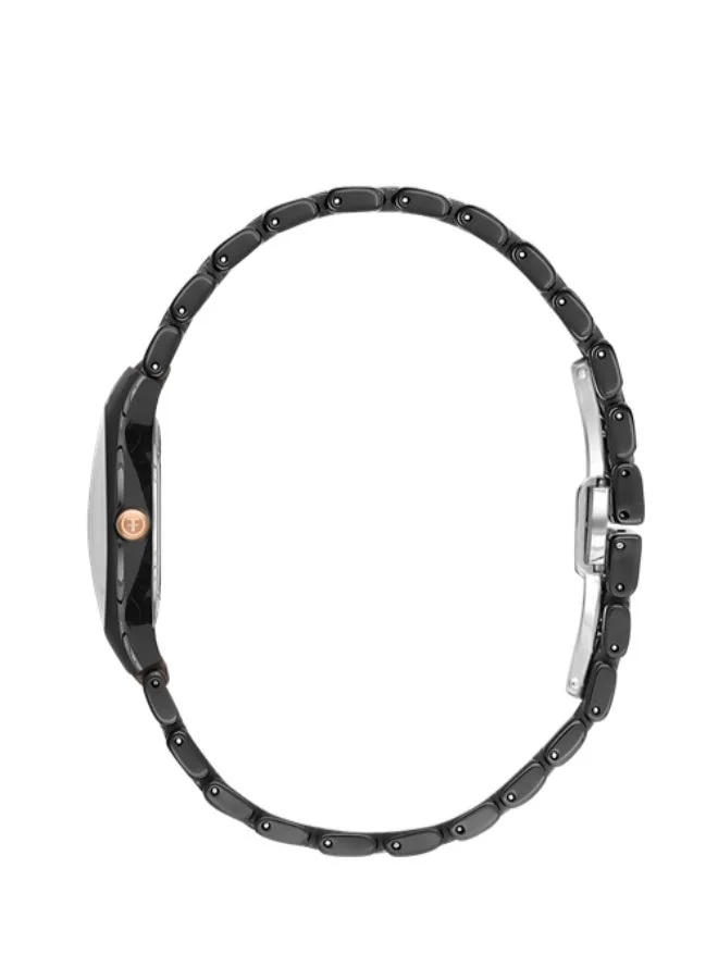Freelook Paris Freelook - Charmant Women's Watch | Ceramic Case | Ceramic Band | Black & Round Dial | Analog | Quartz | Mineral Glass | Premium Luxury Watch | Ideal Gift | Water Resistant 30 Meters