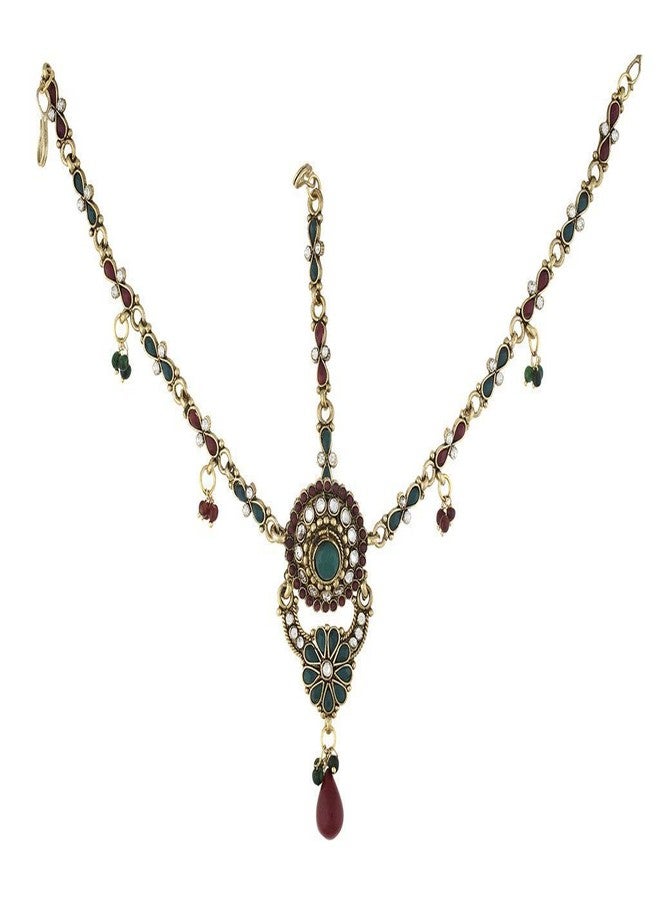 Vama Fashions Tikka Matha Patti Mangtika Stone Traditional Damini for Women - Image 1