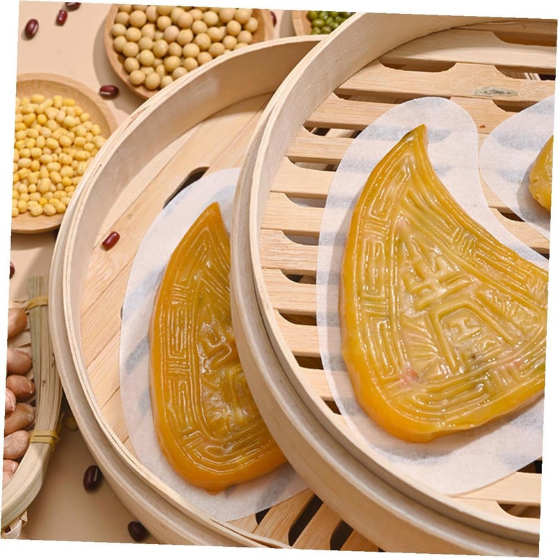 500 Pieces Perforated Steamer Paper Liners Nonstick Kitchen Steamer Pads Anti-skid Bun Steaming Paper and Cooking - Image 5