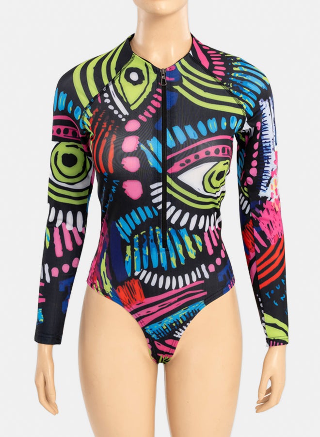 Carina Abstract Rash Guard Swimsuit  - Image 5