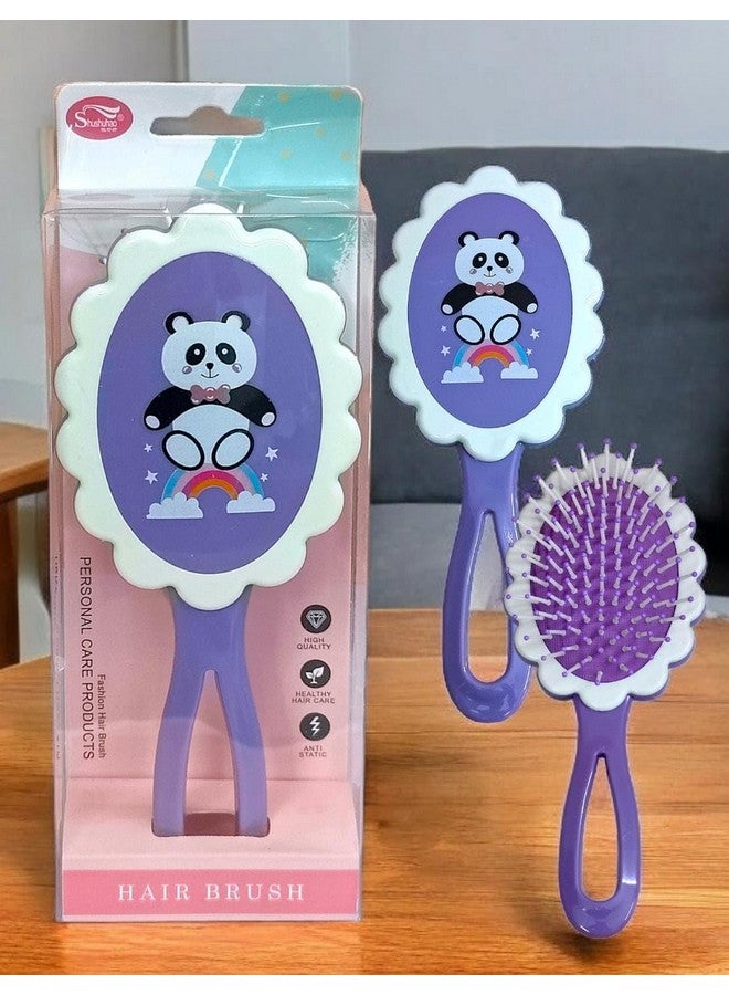 Tera13 TERA 13 Panda Hair Brush For Girls (1 pcs) Latest Hair Brush For Baby Girls | Cartoon Hair Comb | Woman Hairbrush Soft Bristle Comb For Kids Girls Soft & Smooth Brush Return Gifts For Kids - Image 4