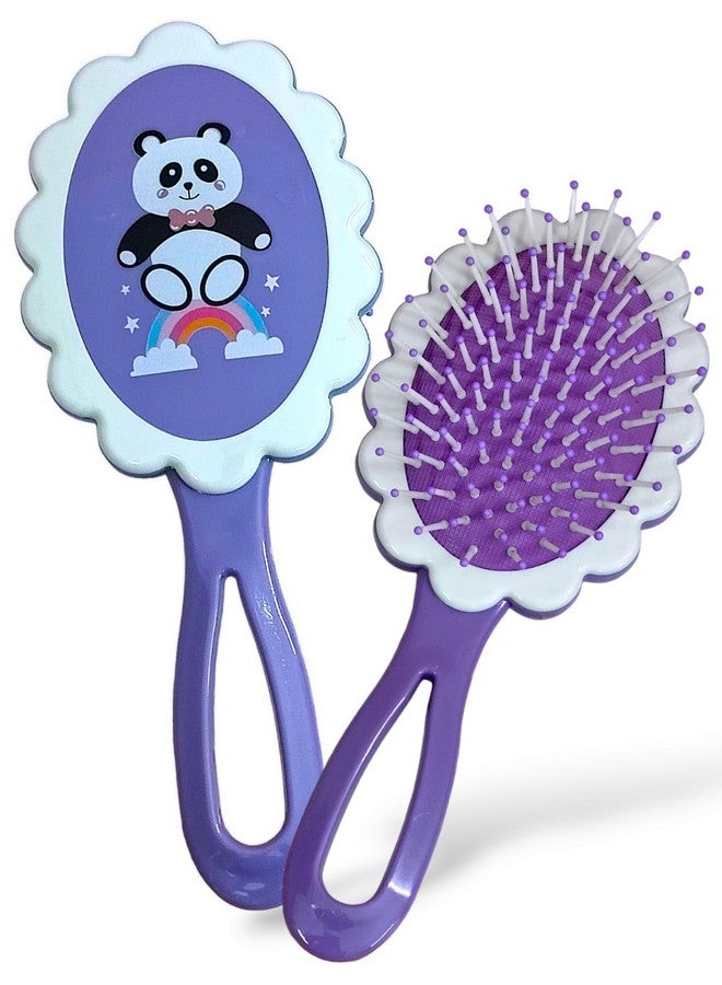 Tera13 TERA 13 Panda Hair Brush For Girls (1 pcs) Latest Hair Brush For Baby Girls | Cartoon Hair Comb | Woman Hairbrush Soft Bristle Comb For Kids Girls Soft & Smooth Brush Return Gifts For Kids - Image 1