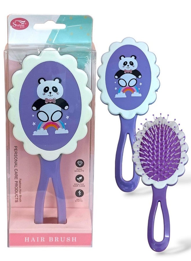 Tera13 TERA 13 Panda Hair Brush For Girls (1 pcs) Latest Hair Brush For Baby Girls | Cartoon Hair Comb | Woman Hairbrush Soft Bristle Comb For Kids Girls Soft & Smooth Brush Return Gifts For Kids - Image 2