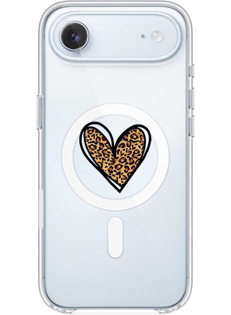 Theodor Magnetic Case for Apple iPhone 17 Air Compatible with MagSafe Wireless Charging, Shockproof Phone Bumper Cover - leopard Print - Image 1