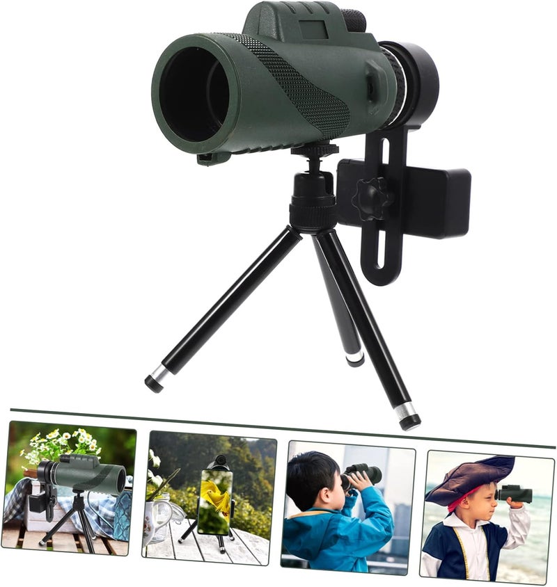 Outdoor Monocular Telescope Smartphone Tripod Lightweight Portable Birdwatching Hiking Scope for and Wildlife Observation - Image 4