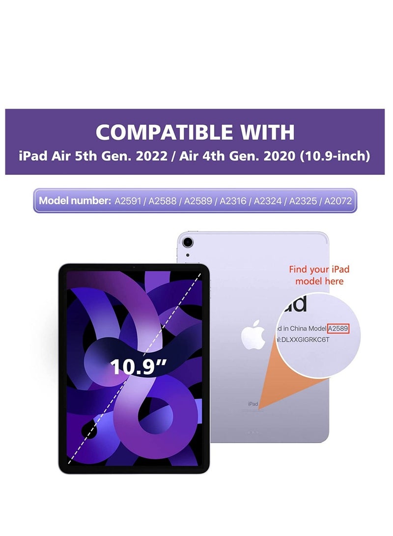 ELTRAZONE Case Fit iPad Air 5th/4th Generation 2022/2020 10.9 Inch, [2nd Gen Apple WH Pencil Charge & Touch ID Supported] Soft TPU Protective Reinforced Corner, Anti-Scratch Ultra Clear Tablet Cover, Clear - Image 2