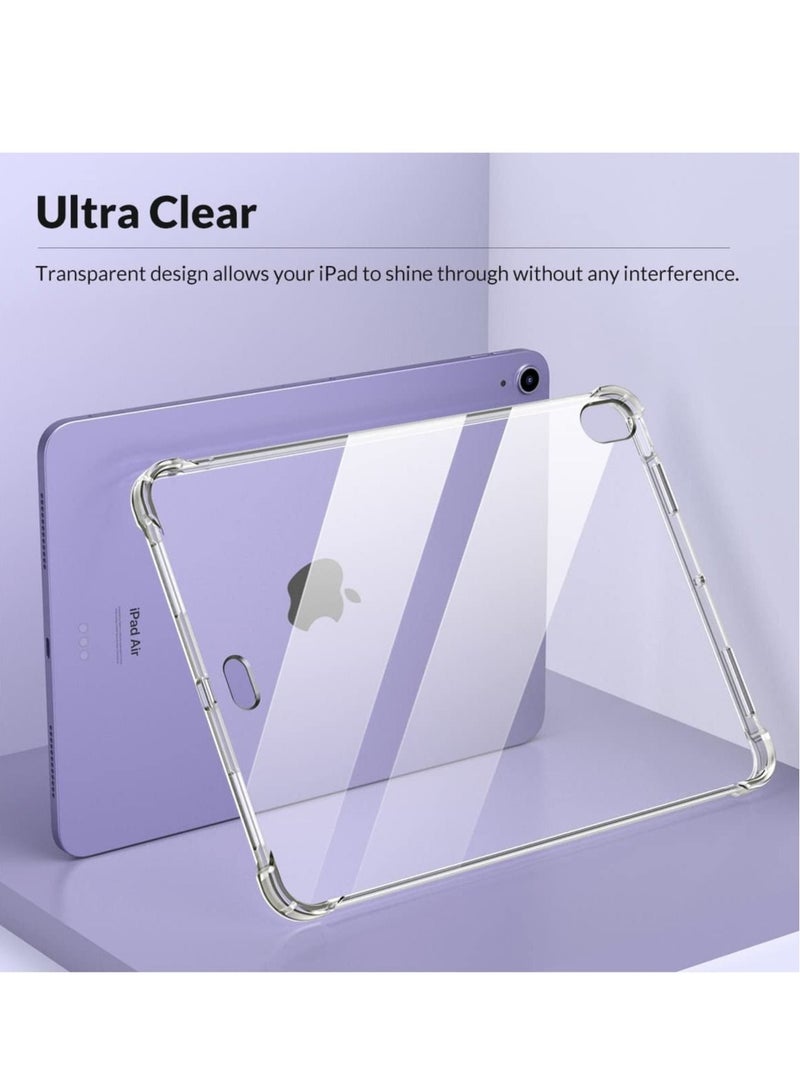 ELTRAZONE Case Fit iPad Air 5th/4th Generation 2022/2020 10.9 Inch, [2nd Gen Apple WH Pencil Charge & Touch ID Supported] Soft TPU Protective Reinforced Corner, Anti-Scratch Ultra Clear Tablet Cover, Clear - Image 4