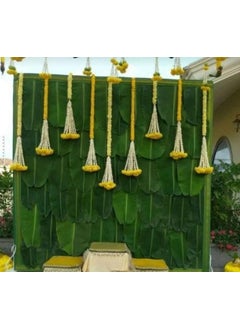 SP SELLPLUS Sellplus Backdrop Setup for Mehndi haldi Marrige Pooja ganpati Home Decoration Combo of Marigold Strings Set 1 