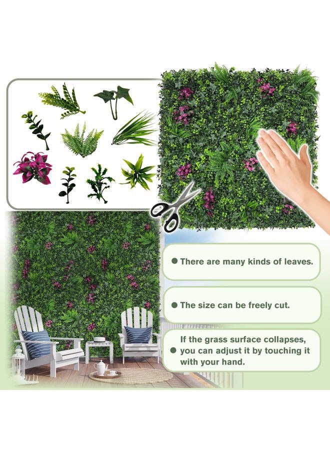 DOPGIB Greenery Grass Wall Boxwood Plant Roll: 48"x128"(43 SQFT) with UV Resistant Green Leaves Faux for Interior Wall, Greenery Backdrop,Garden and Indoor Outdoor Wall Panel Covering Privacy - Image 3