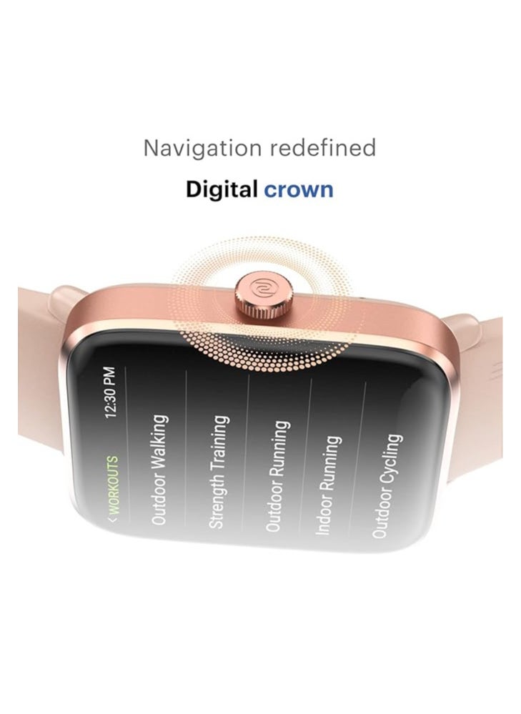 Generic - Noise ColorFit Pro 4 Alpha 1.78" AMOLED Display, Bluetooth Calling Smart Watch, Functional Crown, Metallic Build, Intelligent Gesture Control, Instacharge (Rose Pink) - Image 1