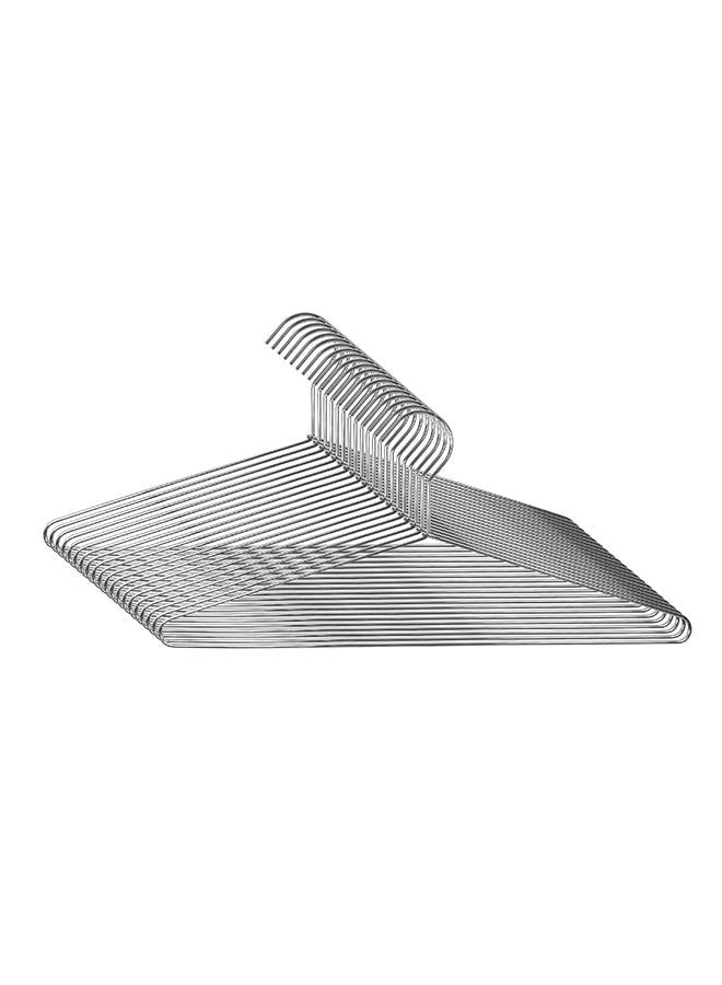 Noon East Pack of 2 - 20 Piece Stainless Steel Solid Hanger, Lightweight Strong and Durable for Jacket Pants Space Saving Household Hangers for Adults 19x43cm - Image 2