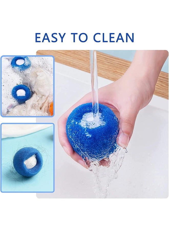 10Pcs Pet Hair Remover for Laundry, Lint Remover Washing Balls Reusable Pet Hair Catcher, Washing Machine Hair Catcher Dryer Balls for Clothing Dog Cat Pet Fur Remover - Image 4