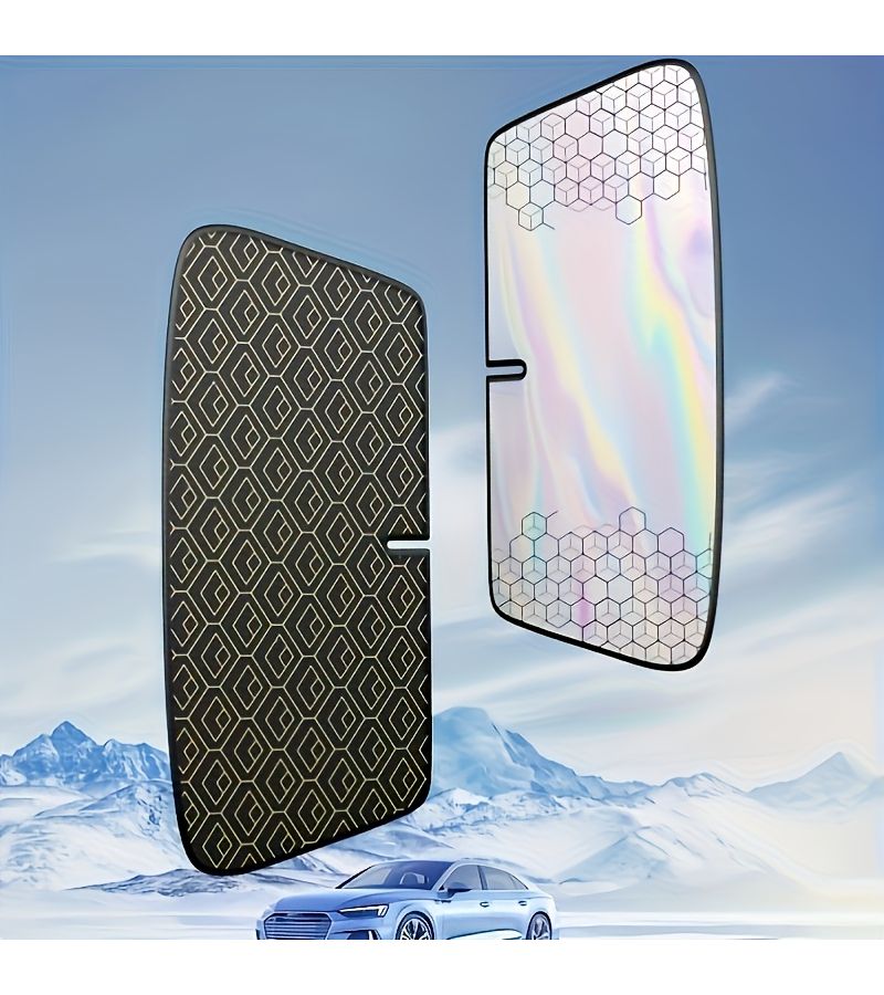 Four Layer Titanium Silver Laser Coating Sunshade Foldable Windshield Cover for Mini Cooper Countryman - Image 2