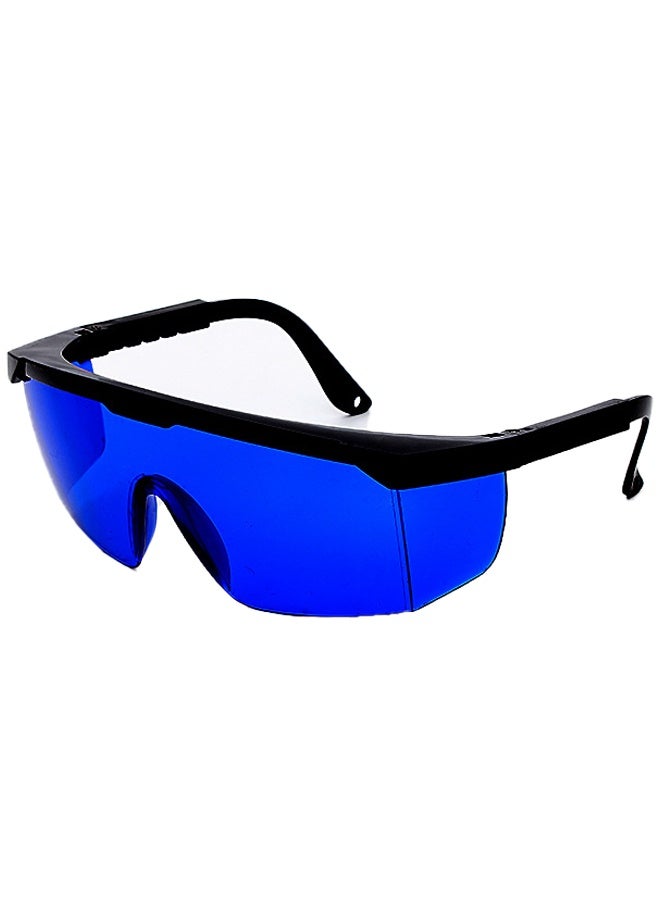 Semi Rimless Shield Laser Safety Glasses, Anti UV and Infrared Light Eye Protection - Blue - Image 1
