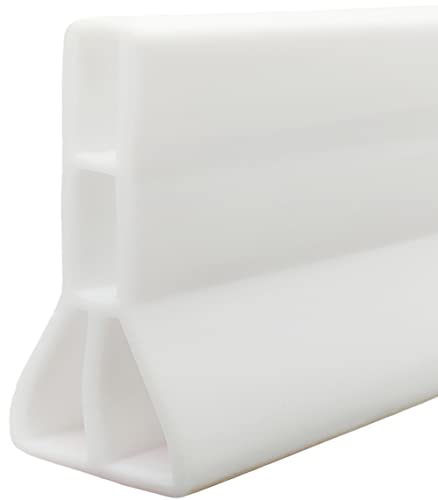 Ynotus 3" High Shower Water Splash Guard 78 Inch Collapsible Shower Threshold Water Dam Barrier Shower Dam Water Stopper To Keep Water In Shower Splash Guard For Walk In Shower Water Guard (6.5Ft） - Image 1