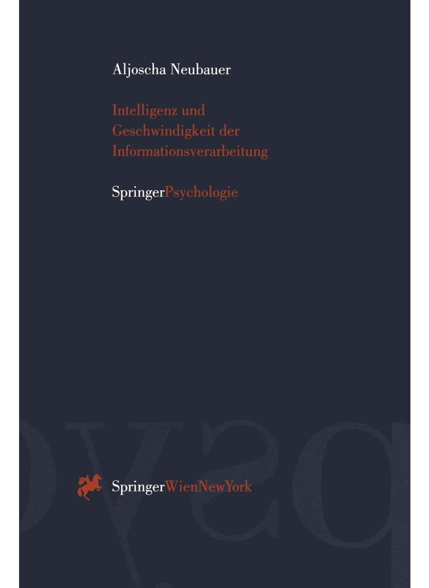 Intelligenz Und Geschwindigkeit Der Informationsverarbeitung 