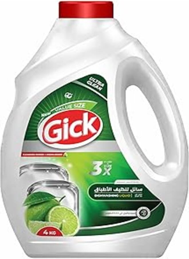 ROSERAIE Gick Dishwashing Liquid 3X Lemon Scent 4Kg 