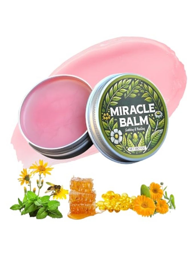 Miracle Herbal Balm - Fast-Absorbing Moisturizer for Legs, Feet & Joints, Lightweight Non-Sticky Cream with Natural Herbal Ingredients, Comforting Body Care (1 PCS) - Image 1