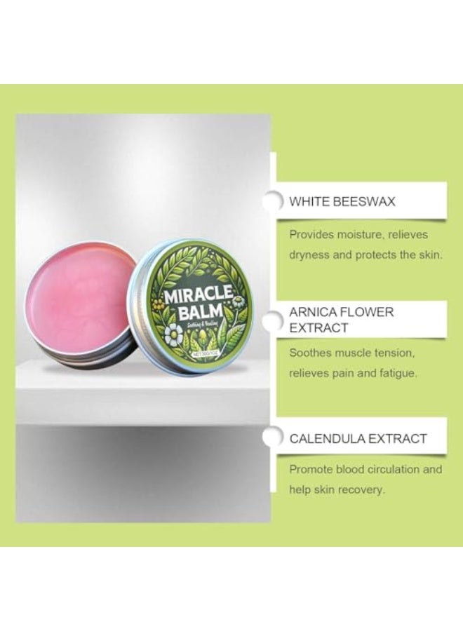 Miracle Herbal Balm - Fast-Absorbing Moisturizer for Legs, Feet & Joints, Lightweight Non-Sticky Cream with Natural Herbal Ingredients, Comforting Body Care (1 PCS) - Image 2