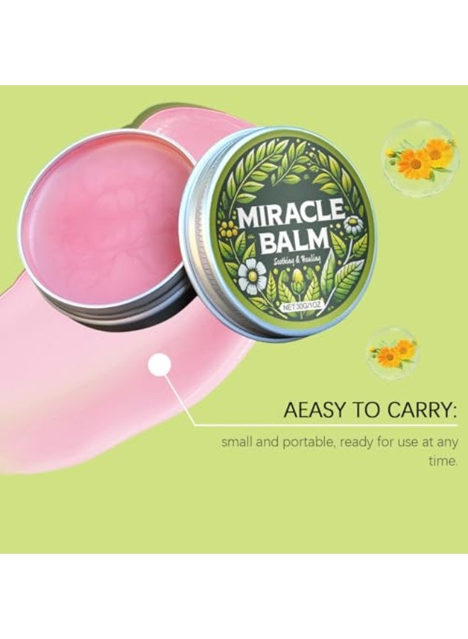Miracle Herbal Balm - Fast-Absorbing Moisturizer for Legs, Feet & Joints, Lightweight Non-Sticky Cream with Natural Herbal Ingredients, Comforting Body Care (1 PCS) - Image 3