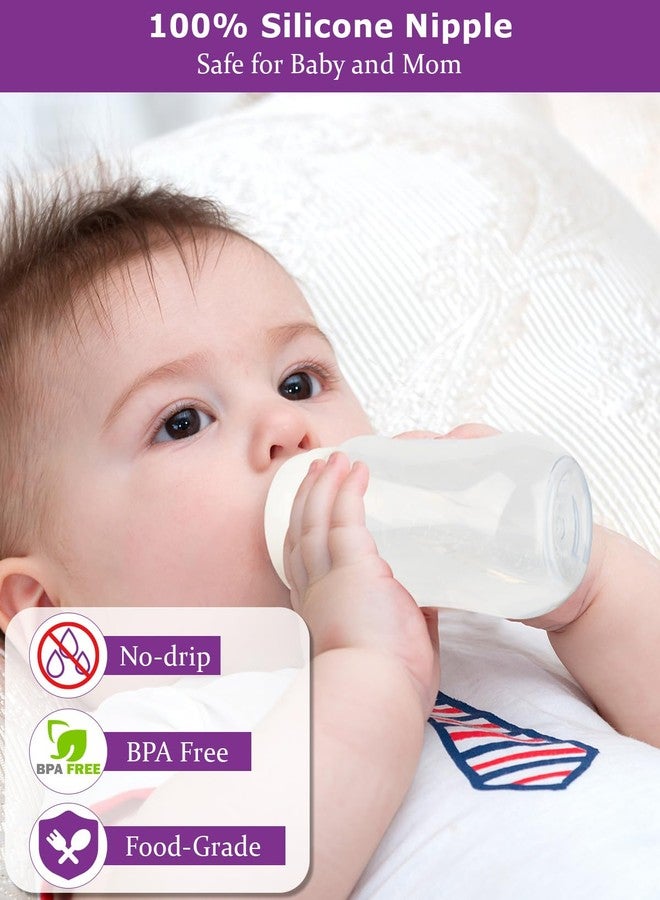 joyfeed Sippy Spout Nipple for Evenflo Balance Plus Wide Neck Baby Bottles&Glass Bottle,Variable Flow, Silicone Conversion Nipples,6+ Months,6 Count - Image 5