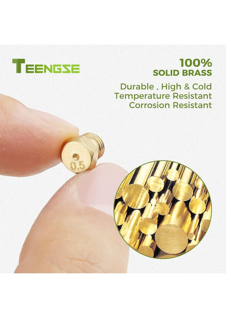 RATSAW M6×0.75mm/0.5mm Brass Jet Nozzle 20PCS LP Gas Conversion Kit for Propane LPG Natural Gas Pipe Water Heater DIY Burner Parts  - Image 4