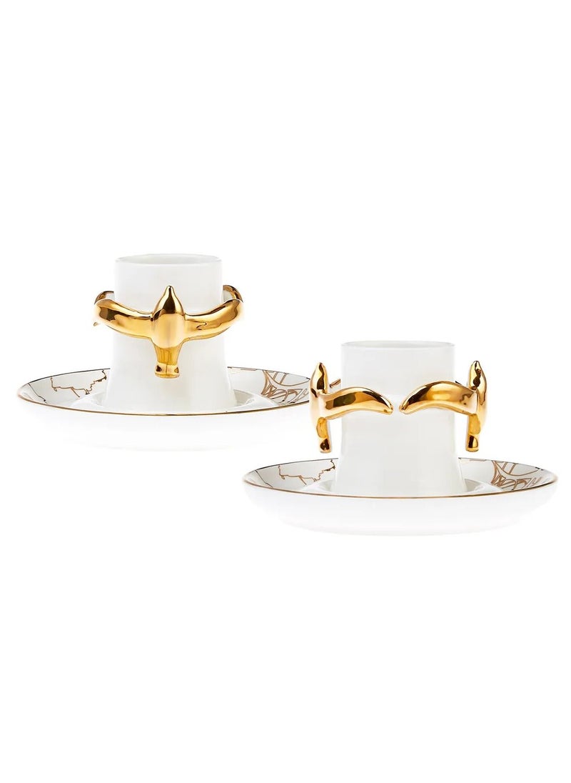 Karaca - Karaca Saffet Emre 2-Person Coffee Cup Set - Image 1