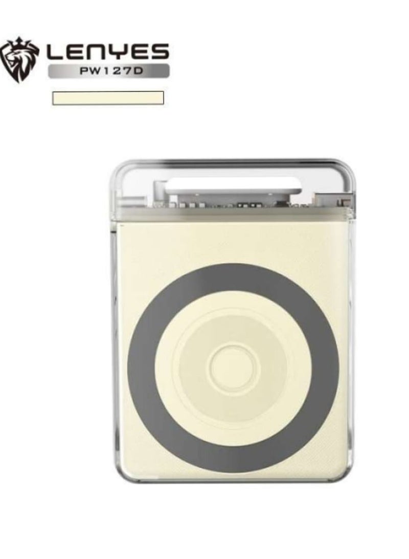 Lenyes PW127D Power Bank 10000mAH-15W Magnetic Wireless Charge ,PD2OW Fast Charge - Image 2