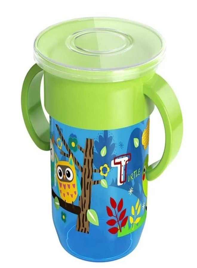 Moppets كوب الشرب Moppets Baby Wonder (يعمل بالشفاه بزاوية 360 درجة) بمقبض مزدوج وغطاء (أزرق) - Image 1