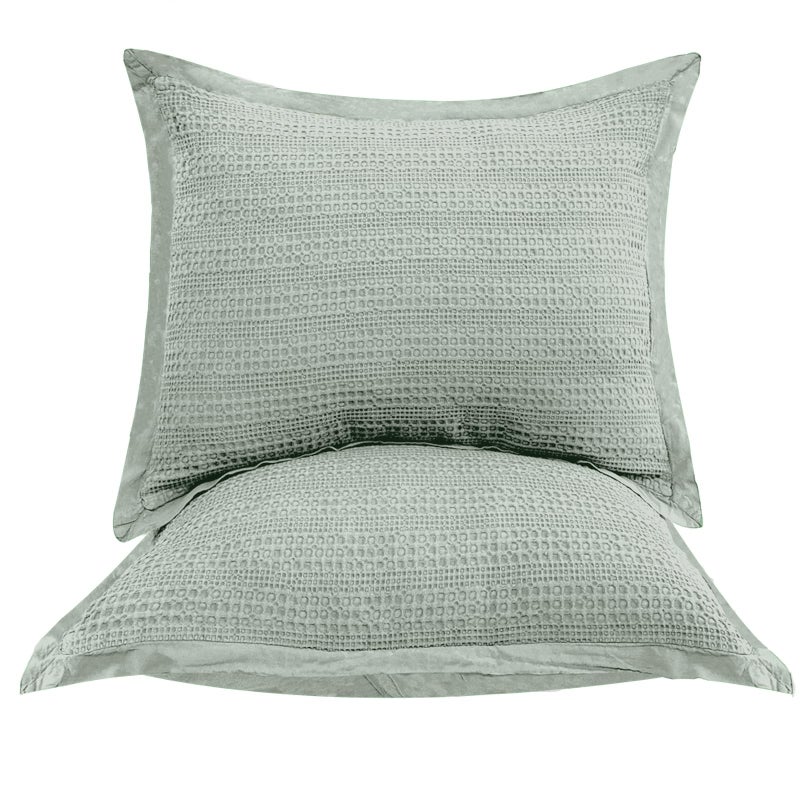 COCOPLOCEUS Standard Pillowcase Set of 2 20X26 Pillow Covers Cotton Bed Pillow Shams Soft Decorative Pillow Cases with Envelope Closure  Sage Green