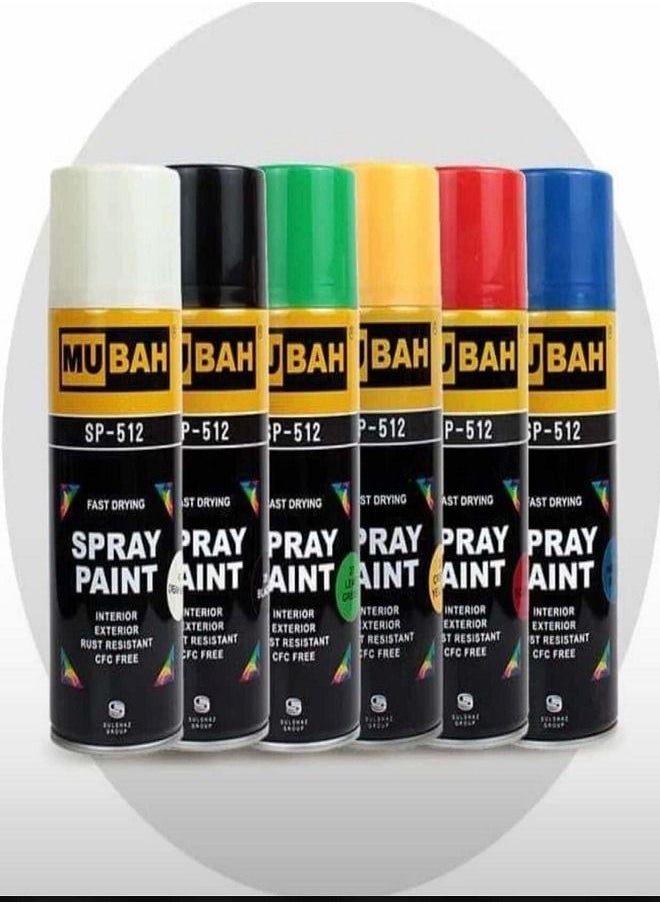 Quick Drying Smooth Finish Premium Quality Durable High-Gloss Interior And Exterior Spray Paint(pack of 3) (400ml each)