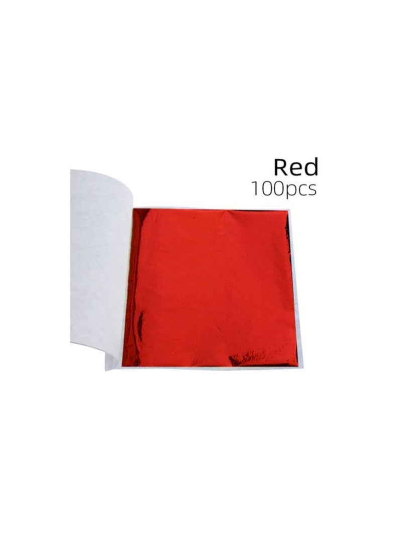 Smart Smart Red Foil Leaf - 100 Sheets 