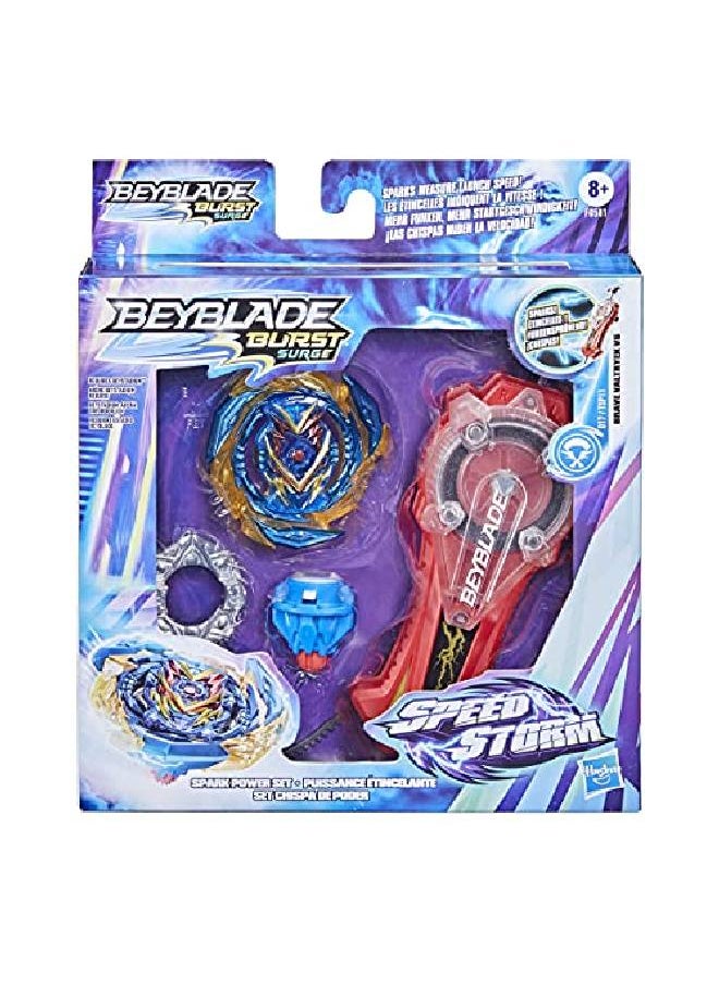 BeyBlade - Burst Surge Speedstorm Spark Power Set Battle Game Set With Sparking Launcher And Rightspin Battling Top Toy Red - Image 1
