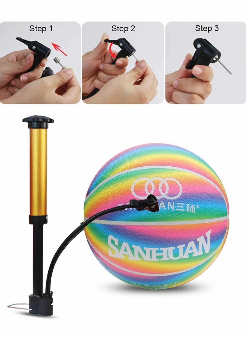 KASTWAVE Basketball, Colorful Street Basketball, Foam Rubber Basketball 28.5 with Pump for Indoor and Outdoor for Women, Girls, Boys and Youth, Youth Game Ball for Kids Indoor and Outdoor Basketball Games  - Image 4