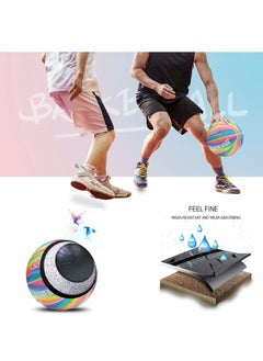 KASTWAVE Basketball, Colorful Street Basketball, Foam Rubber Basketball 28.5 with Pump for Indoor and Outdoor for Women, Girls, Boys and Youth, Youth Game Ball for Kids Indoor and Outdoor Basketball Games  - Image 5