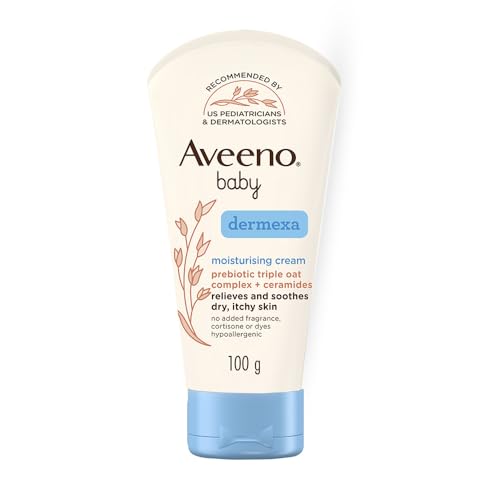 Aveeno Baby Dermexa Moisturising Cream 100G With Triple Oat Complex And Ceramides To Soothe And Relieve Dry, Itchy, Sensitive Skin|Us Pediatrician Recommended|No Added Fragrance, Cortisone Or Dyes - Image 1