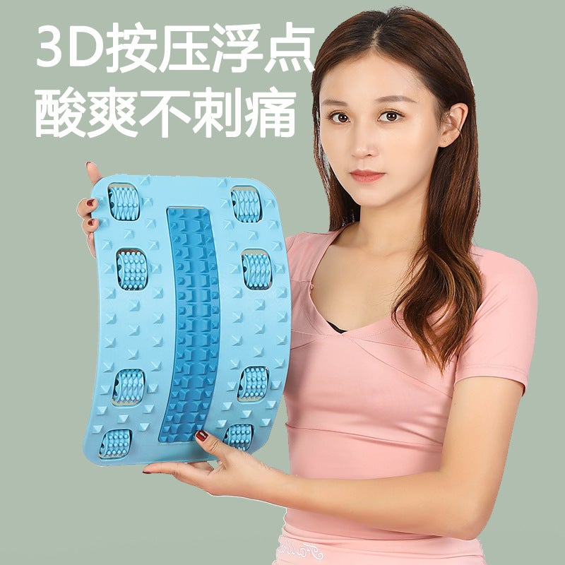 Newly Upgraded Waist Roller Stretcher And Foot Massager Back Orthosis Infinite Adjustment Lumbar Soothing Device - Image 2