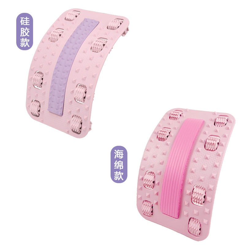 Newly Upgraded Waist Roller Stretcher And Foot Massager Back Orthosis Infinite Adjustment Lumbar Soothing Device - Image 1