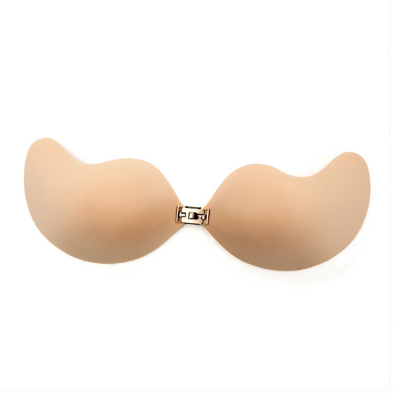 Black Adhesive Strapless Push Up Bra Invisible for Party Swimwear Dress - Image 4