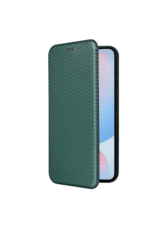 erorex Case For Samsung Galaxy A56 5G Carbon Fiber Texture Flip Leather Phone Case - Image 2