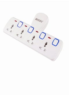 MODI Multi Plug Power Extension Adapter 4 Way Universal Wall Socket UK 3 Pin Socket For Home Office And Kitchen  - Image 1