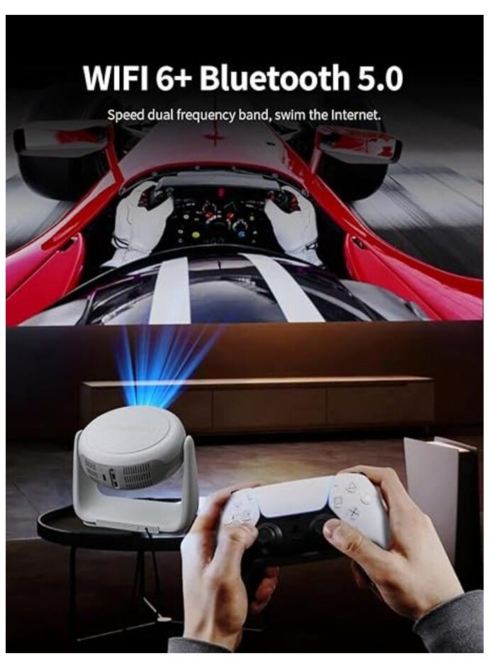 K1 K1 Smart Video Projector | 4K Supported Home Theater Projector with Colorful LED Lamp, Android 11, Auto Focus, WiFi 6 & Portable Design for Indoor & Outdoor Entertainment  - Image 4