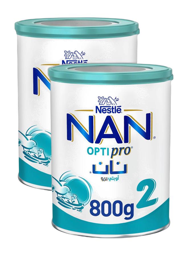 Nan Optipro Stage 2 Follow Up Formula 6 To 12 Months 800g Bundle - Image 1