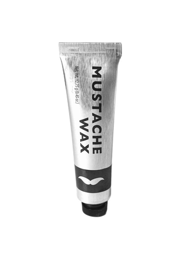 ALAZCO 1 Tube Mustache Styling Wax Strong Hold Water Based Wax for Men Stache Beard Sideburns Eyebrows Grooming Touch-up All Hair Color Types Dries Clear - Travel TSA Approved - MADE IN USA - Image 1