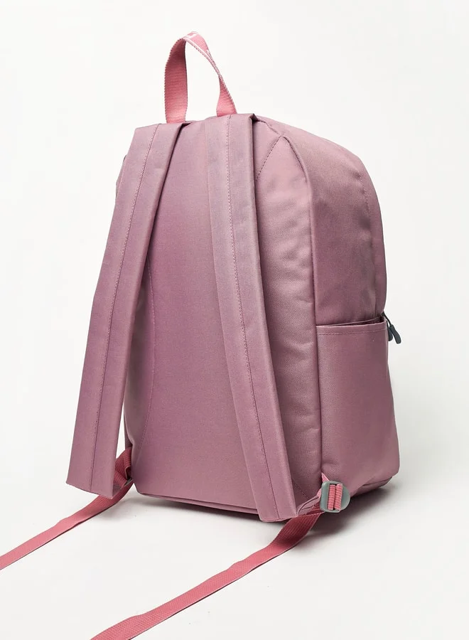 Kappa Logo Detail Backpack with Adjustable Shoulder Straps